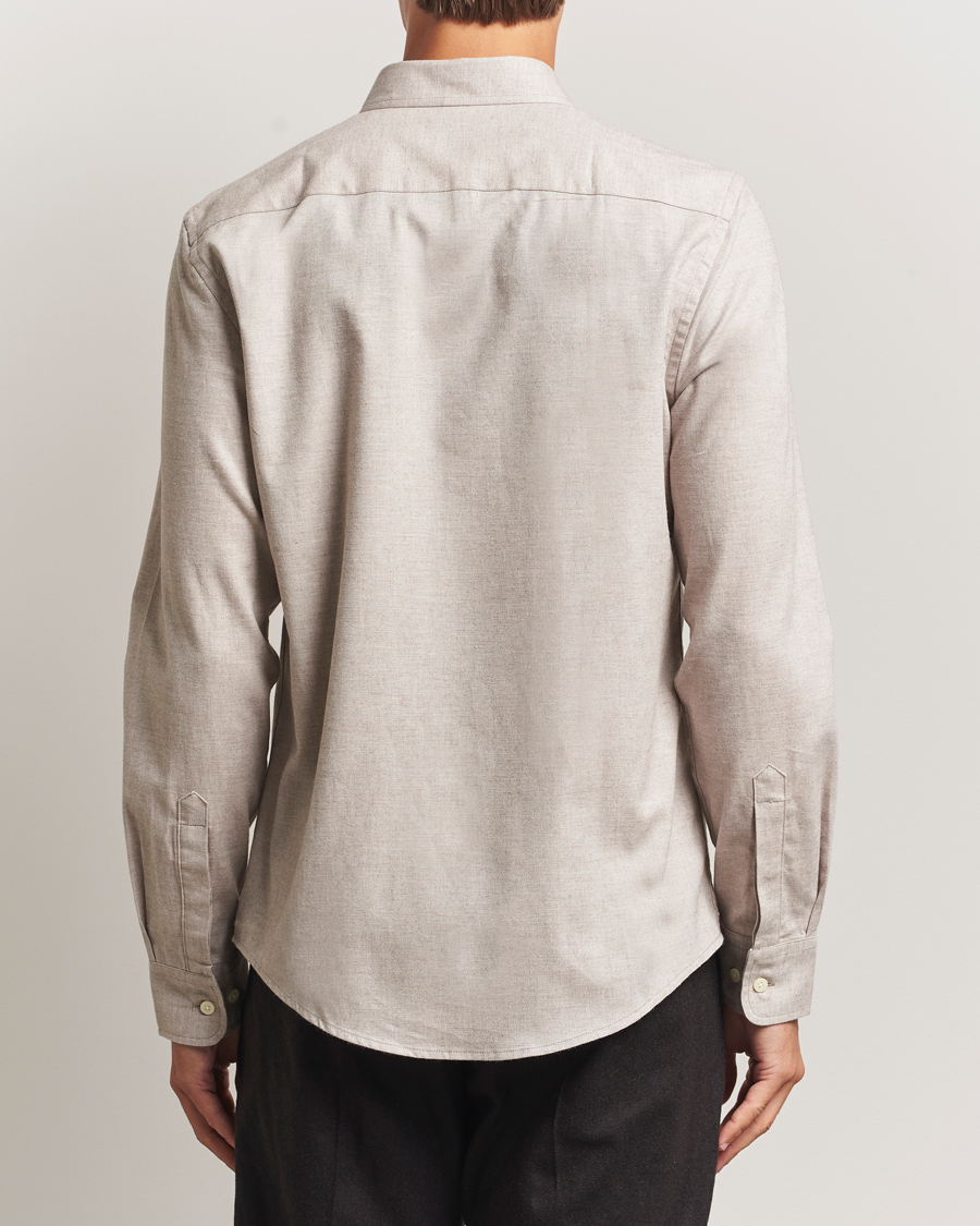 Herre | Skjorter | Morris | Watts Flannel Shirt Khaki