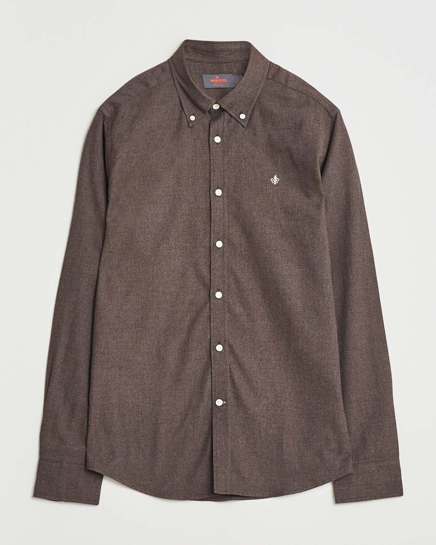 Herre | Skjorter | Morris | Watts Flannel Shirt Brown