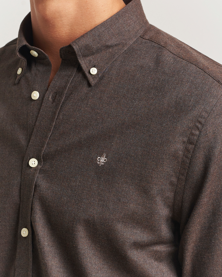 Herre | Skjorter | Morris | Watts Flannel Shirt Brown