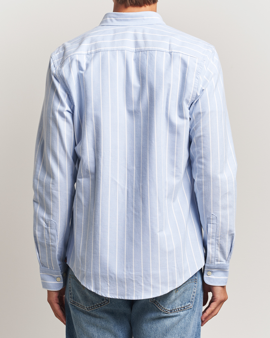 Herre | Skjorter | Morris | Douglas Oxford Striped Shirt Light Blue