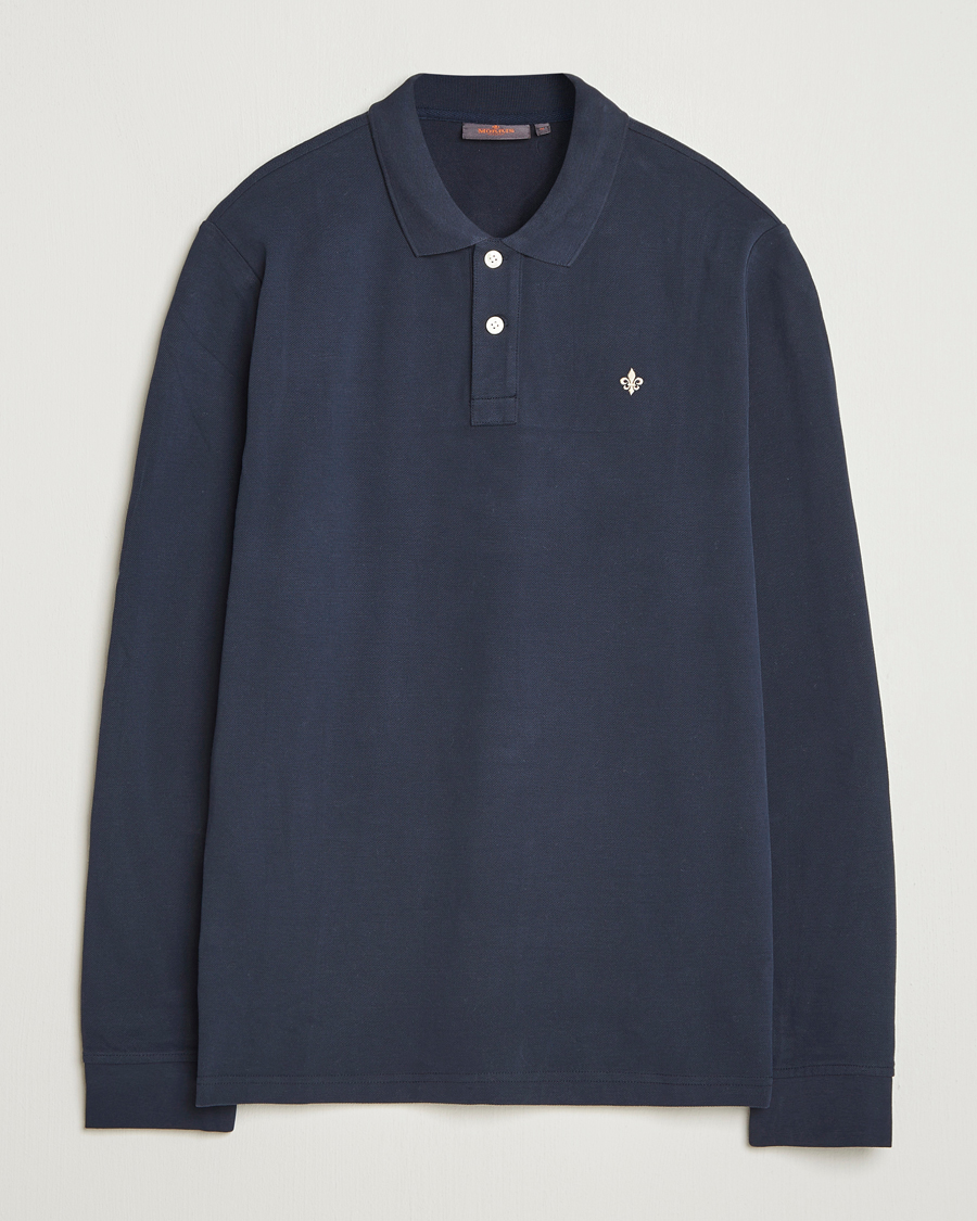 Herre | Trøjer | Morris | Camden Long Sleeve Polo Old Blue