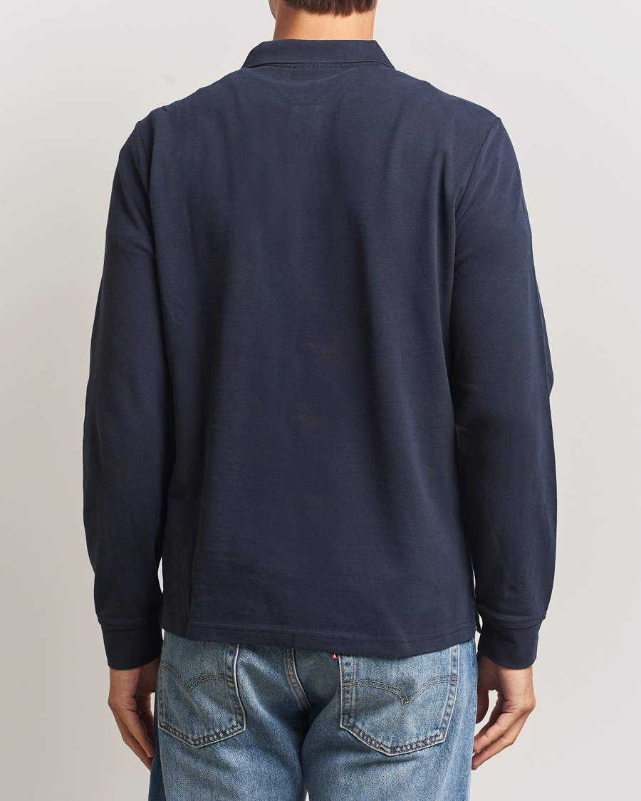 Herre | Trøjer | Morris | Camden Long Sleeve Polo Shirt Navy