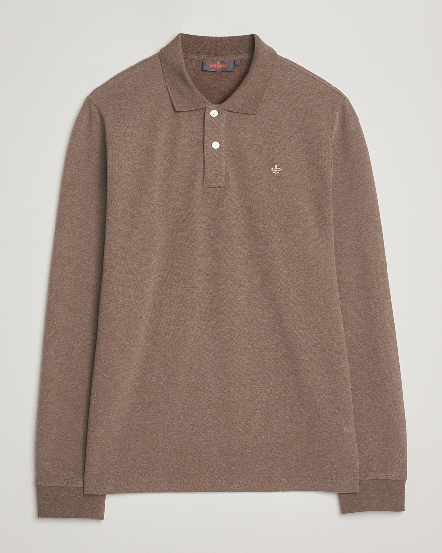 Herre | Trøjer | Morris | Camden Long Sleeve Polo Brown