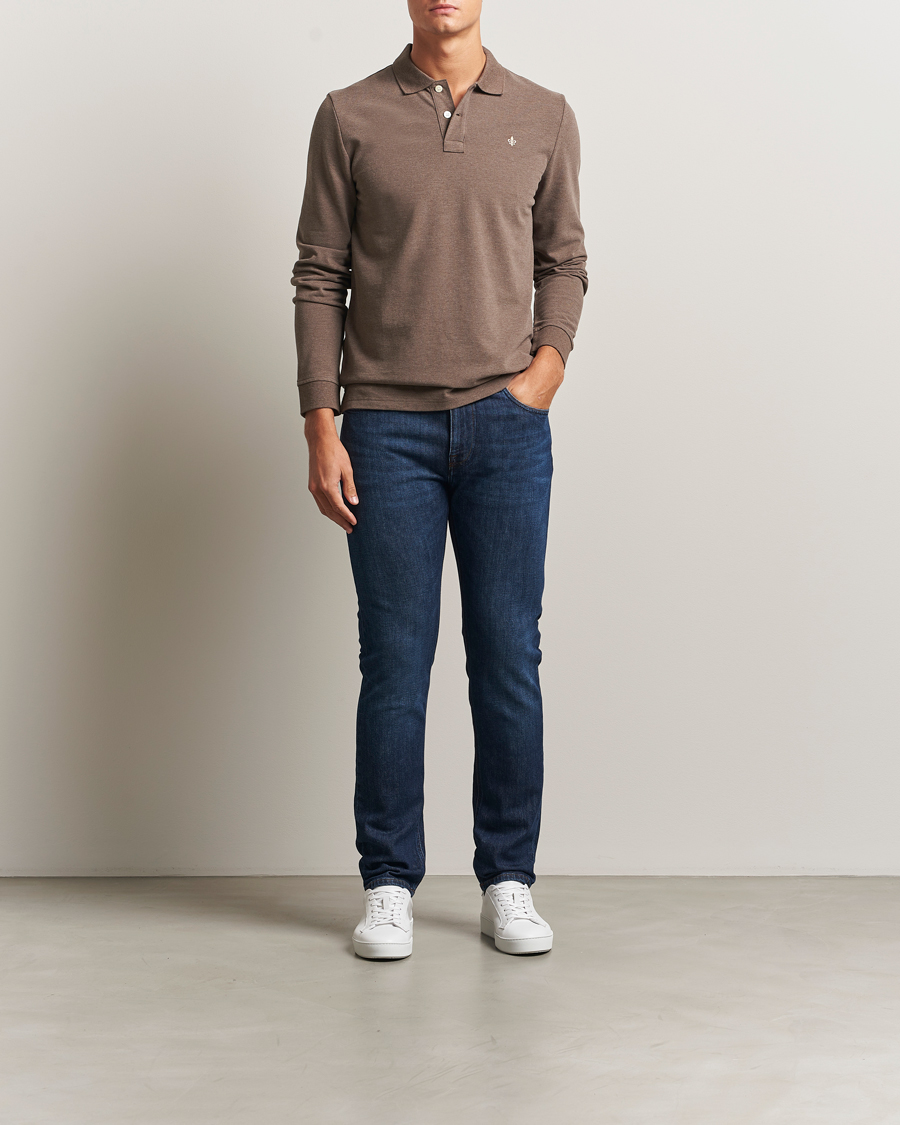 Herre | Trøjer | Morris | Camden Long Sleeve Polo Brown