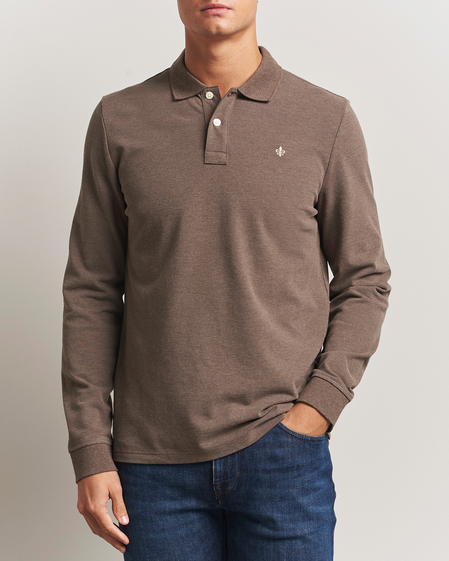 Herre | Trøjer | Morris | Camden Long Sleeve Polo Brown