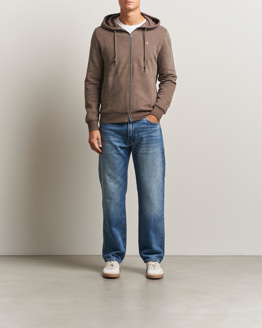Herre | Trøjer | Morris | Brandon Lily Full Zip Hoodie Brown