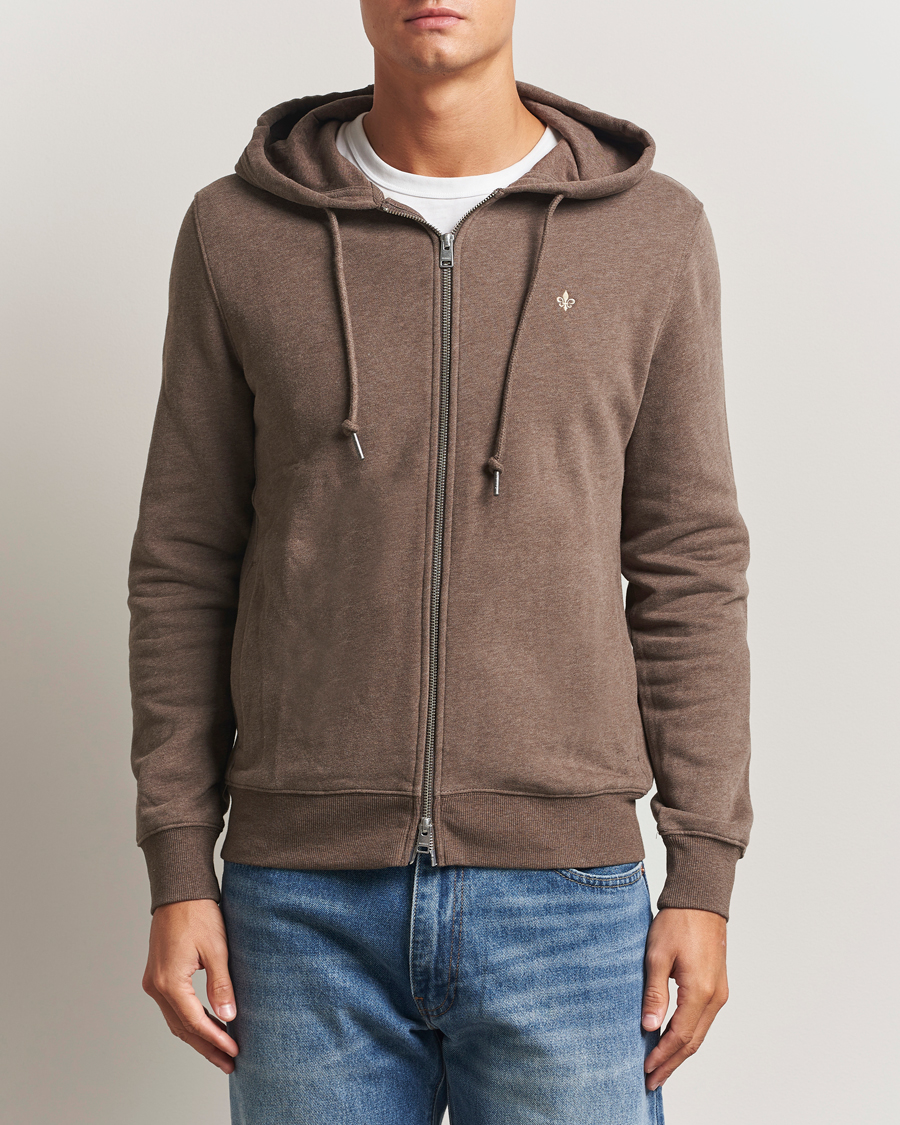 Herre | Trøjer | Morris | Brandon Lily Full Zip Hoodie Brown