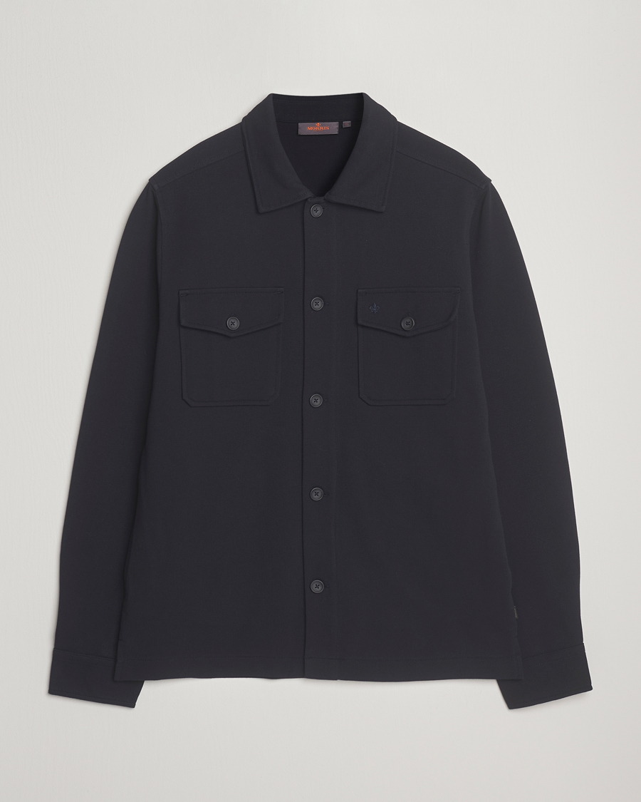 Herre | Skjorter | Morris | Andrew Jersey Overshirt Old Blue