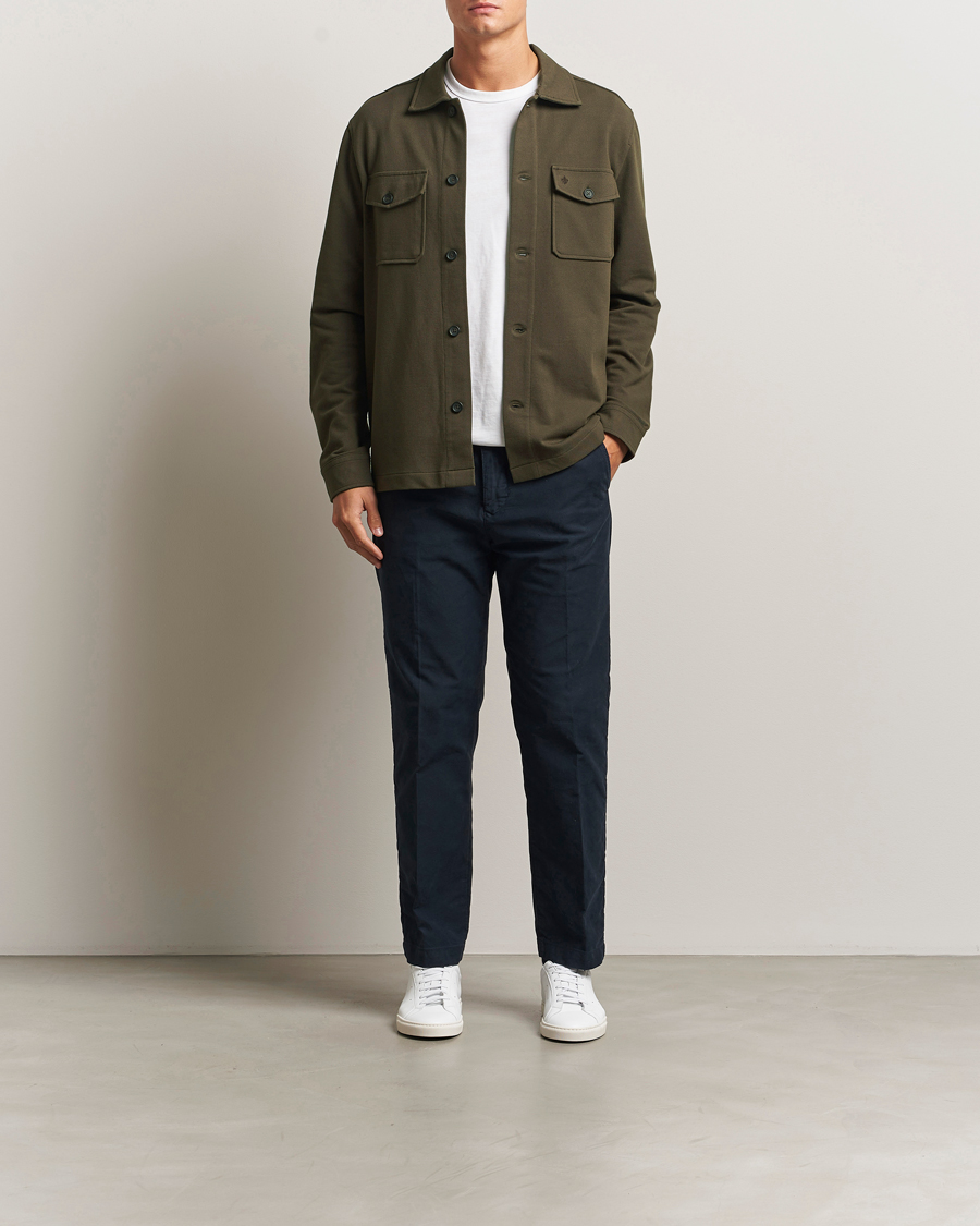 Herre | Skjorter | Morris | Andrew Jersey Overshirt Brown