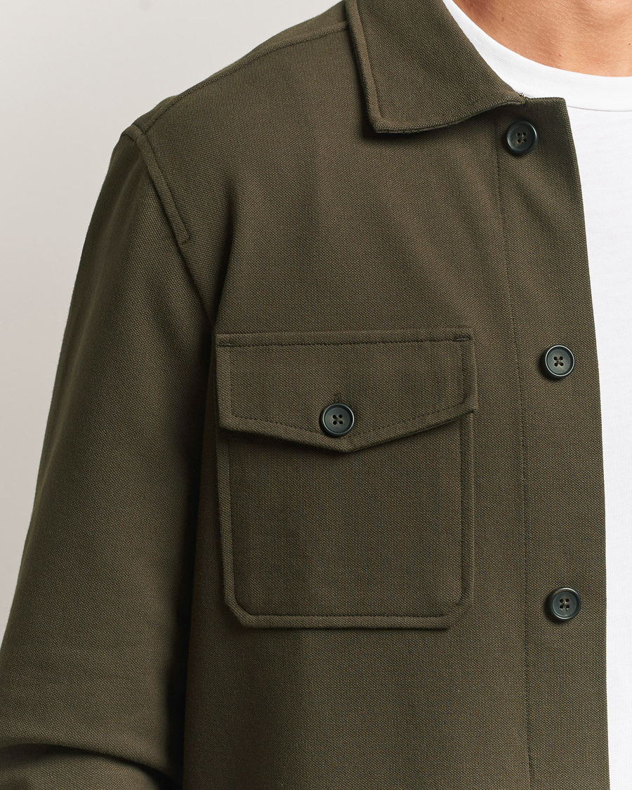 Herre | Skjorter | Morris | Andrew Jersey Overshirt Brown