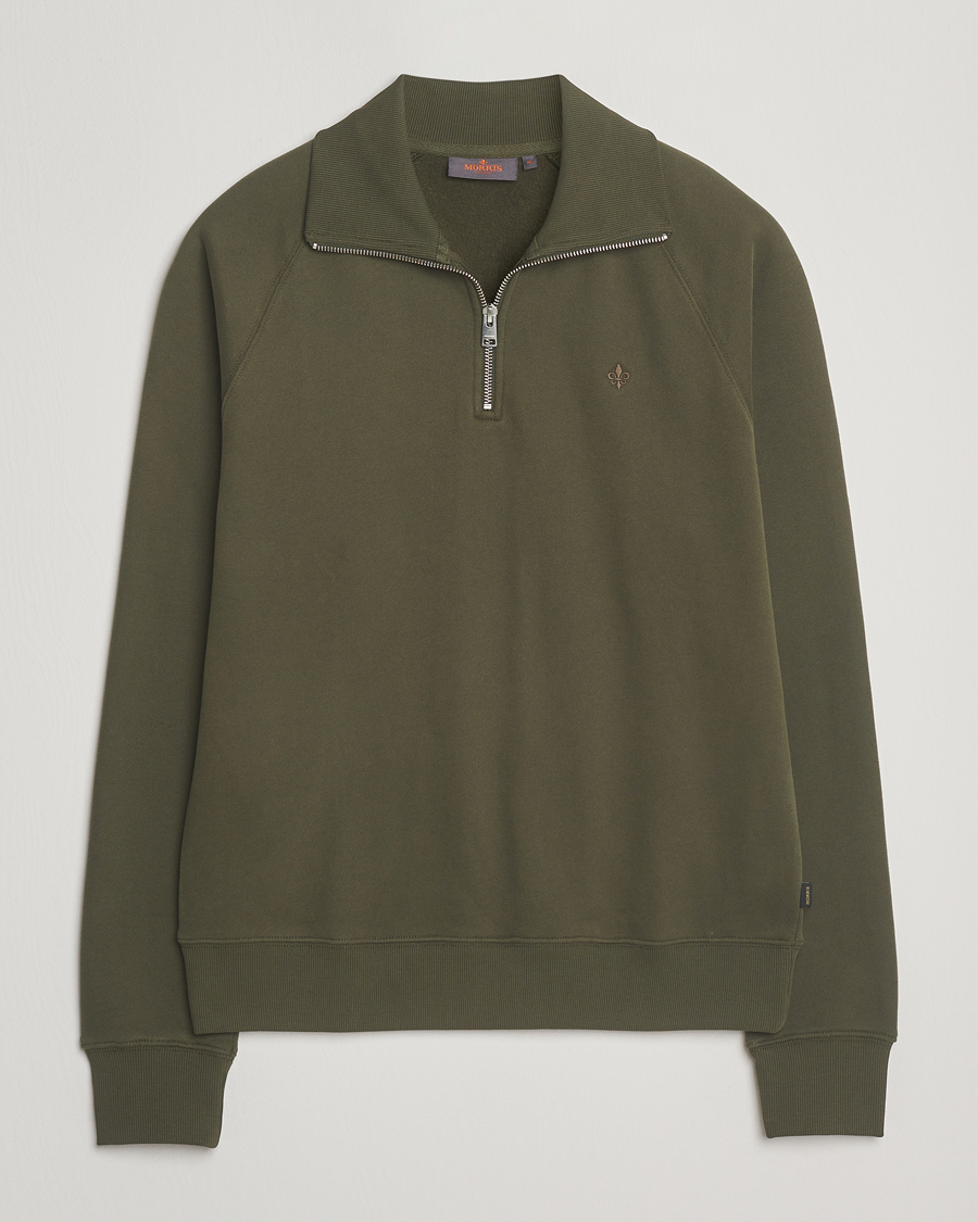 Herre | Trøjer | Morris | Maryon Half Zip Sweatshirt Olive