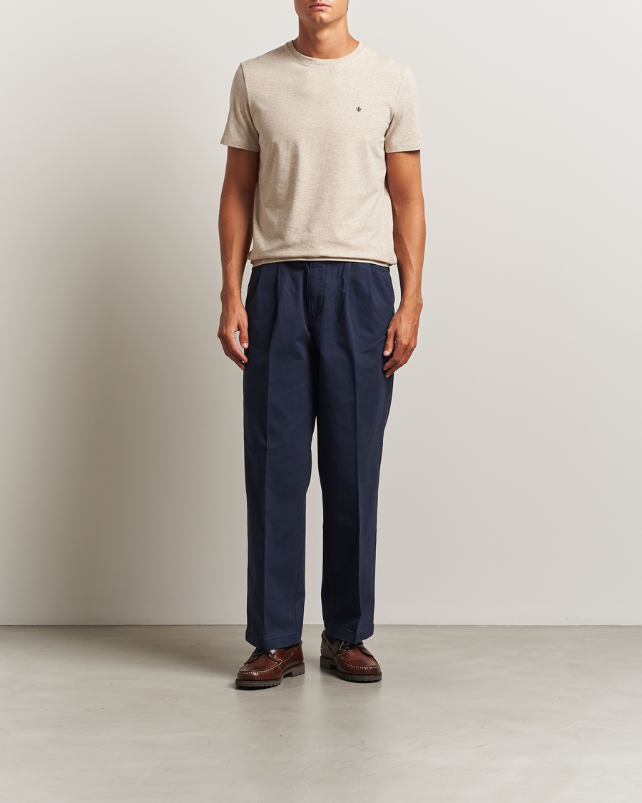 Herre | T-Shirts | Morris | James Crew Neck T-Shirt Khaki