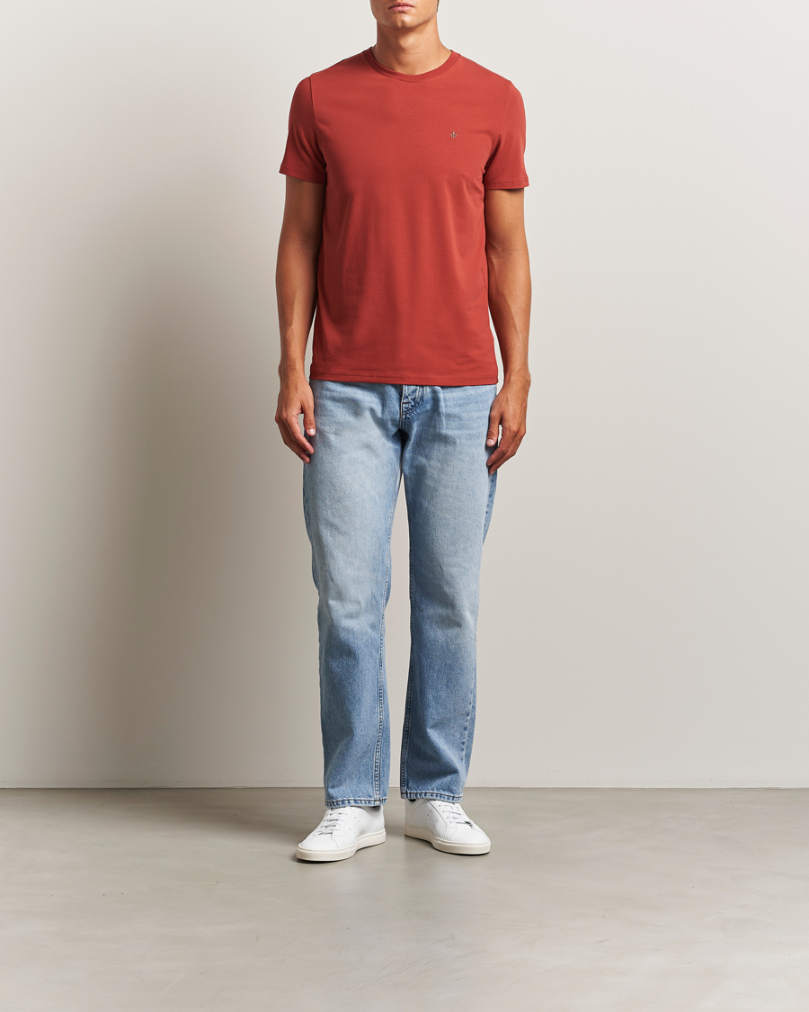 Herre | T-Shirts | Morris | James Crew Neck T-Shirt Red