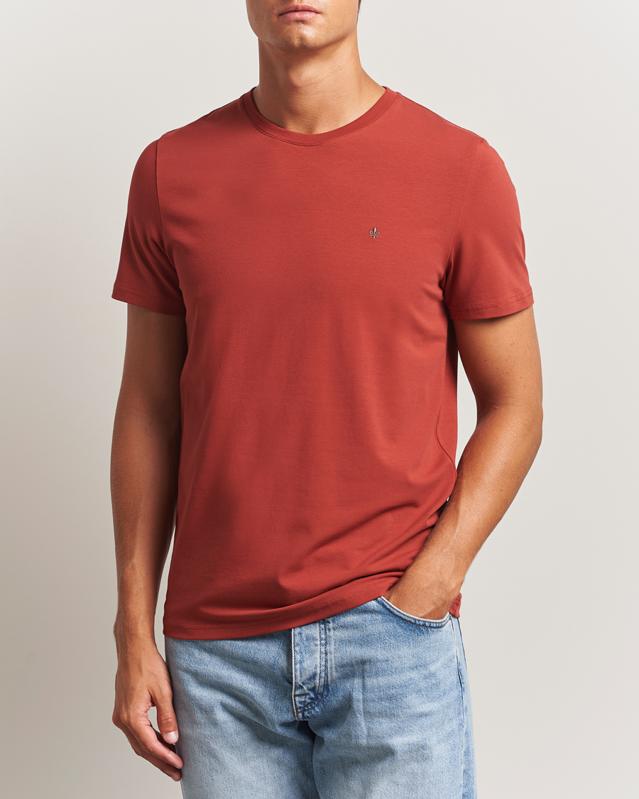 Herre | T-Shirts | Morris | James Crew Neck T-Shirt Red