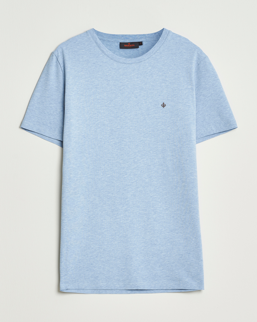 Herre | T-Shirts | Morris | James Crew Neck T-Shirt Light Blue
