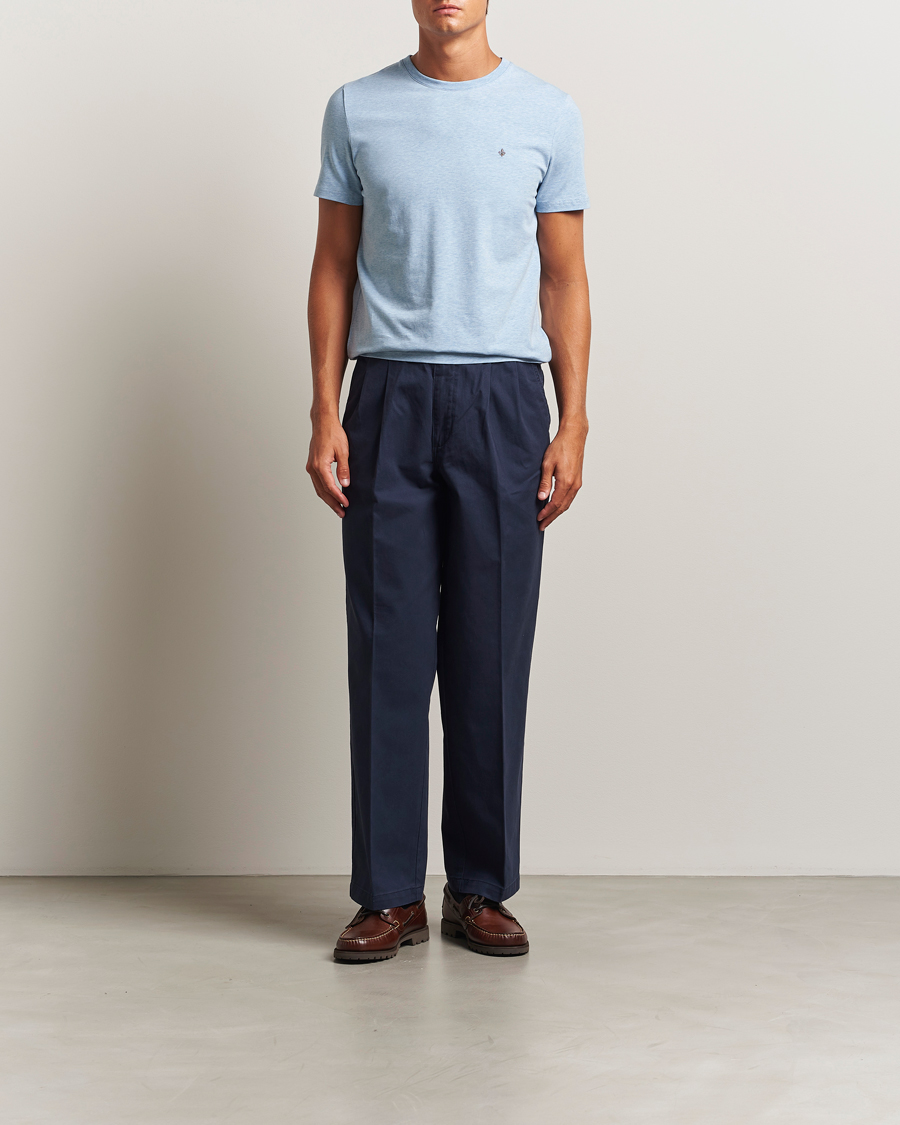 Herre | T-Shirts | Morris | James Crew Neck T-Shirt Light Blue