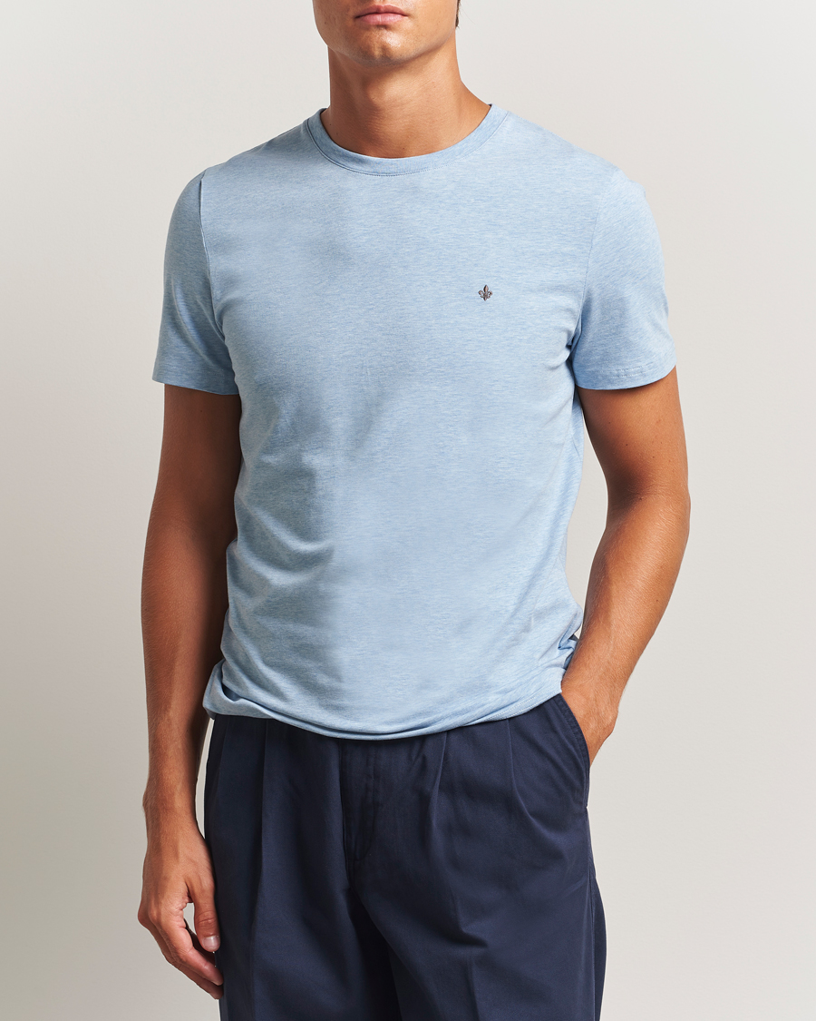 Herre | T-Shirts | Morris | James Crew Neck T-Shirt Light Blue