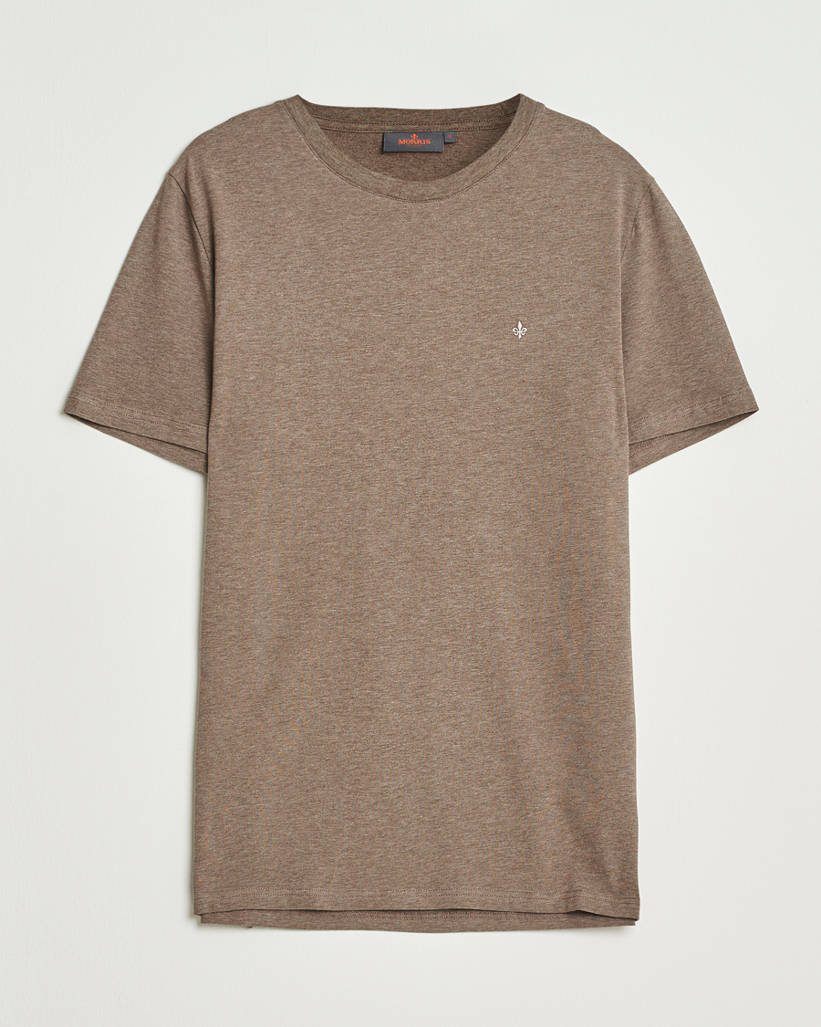 Herre | T-Shirts | Morris | James Crew Neck T-Shirt Brown