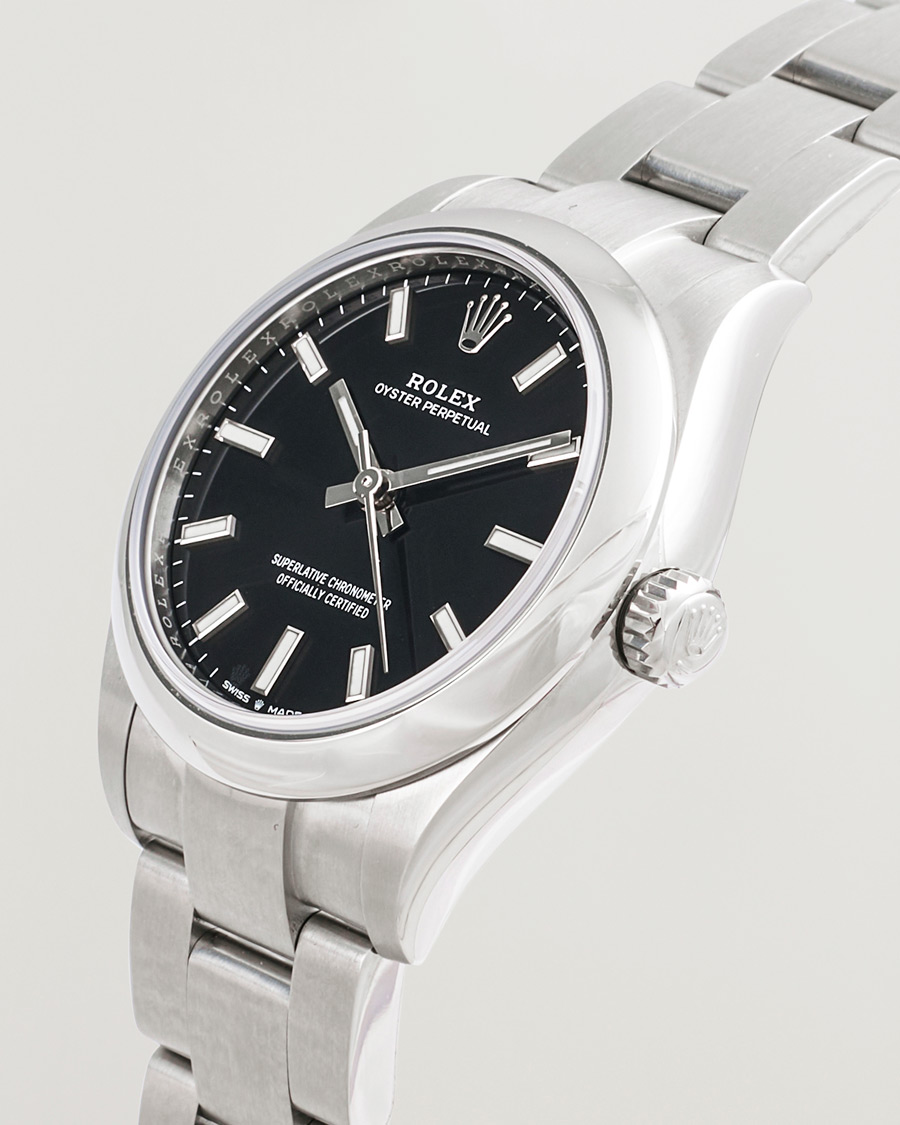 Herre | Rolex Pre-Owned Oyster Perpetual 31 Black | Rolex Pre-Owned | Oyster Perpetual 31 Black