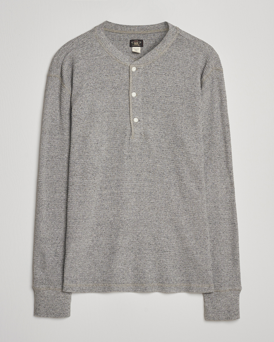 Herre | Trøjer | RRL | Long Sleeve Henley Grey
