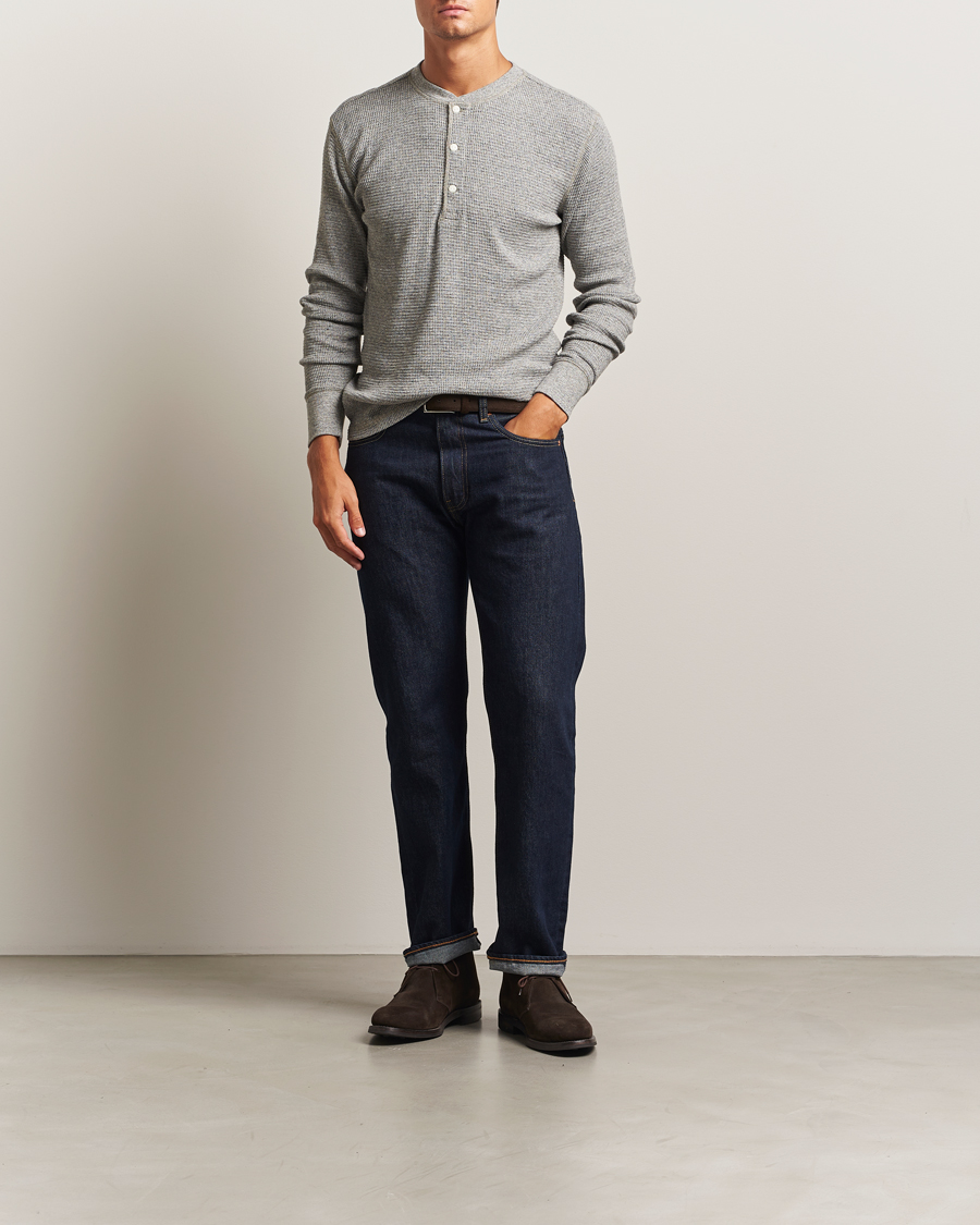 Herre | Trøjer | RRL | Long Sleeve Henley Grey