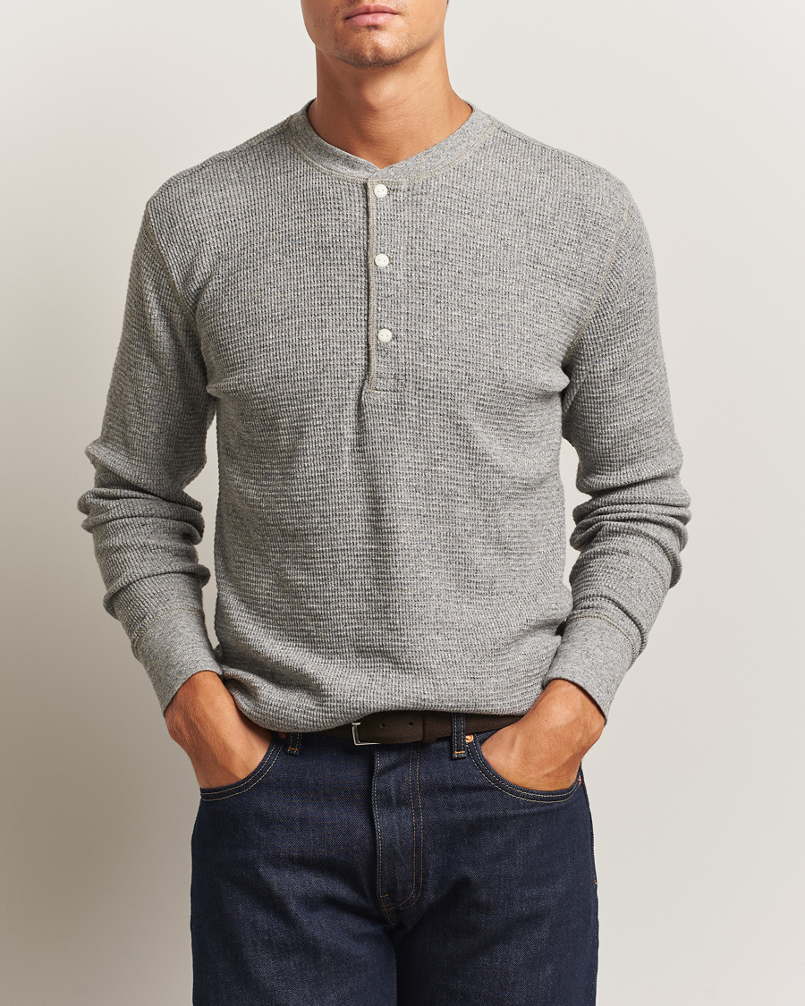 Herre | Trøjer | RRL | Long Sleeve Henley Grey