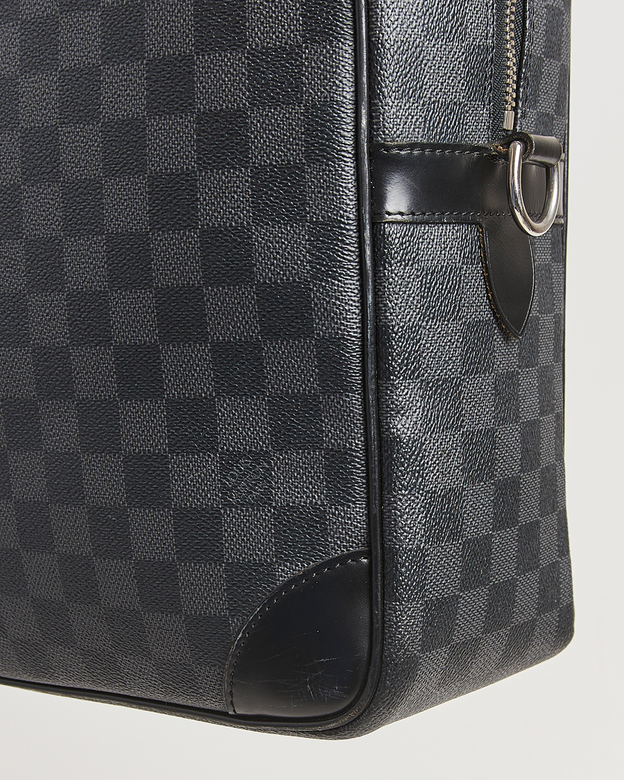 Herre | Pre-Owned & Vintage Bags | Louis Vuitton Pre-Owned | Porte Document Voyager Damier Graphite