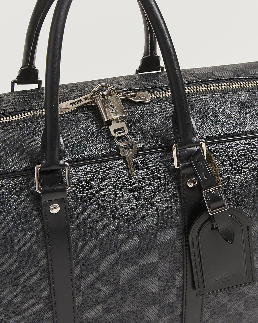 Herre | Pre-Owned & Vintage Bags | Louis Vuitton Pre-Owned | Porte Document Voyager Damier Graphite