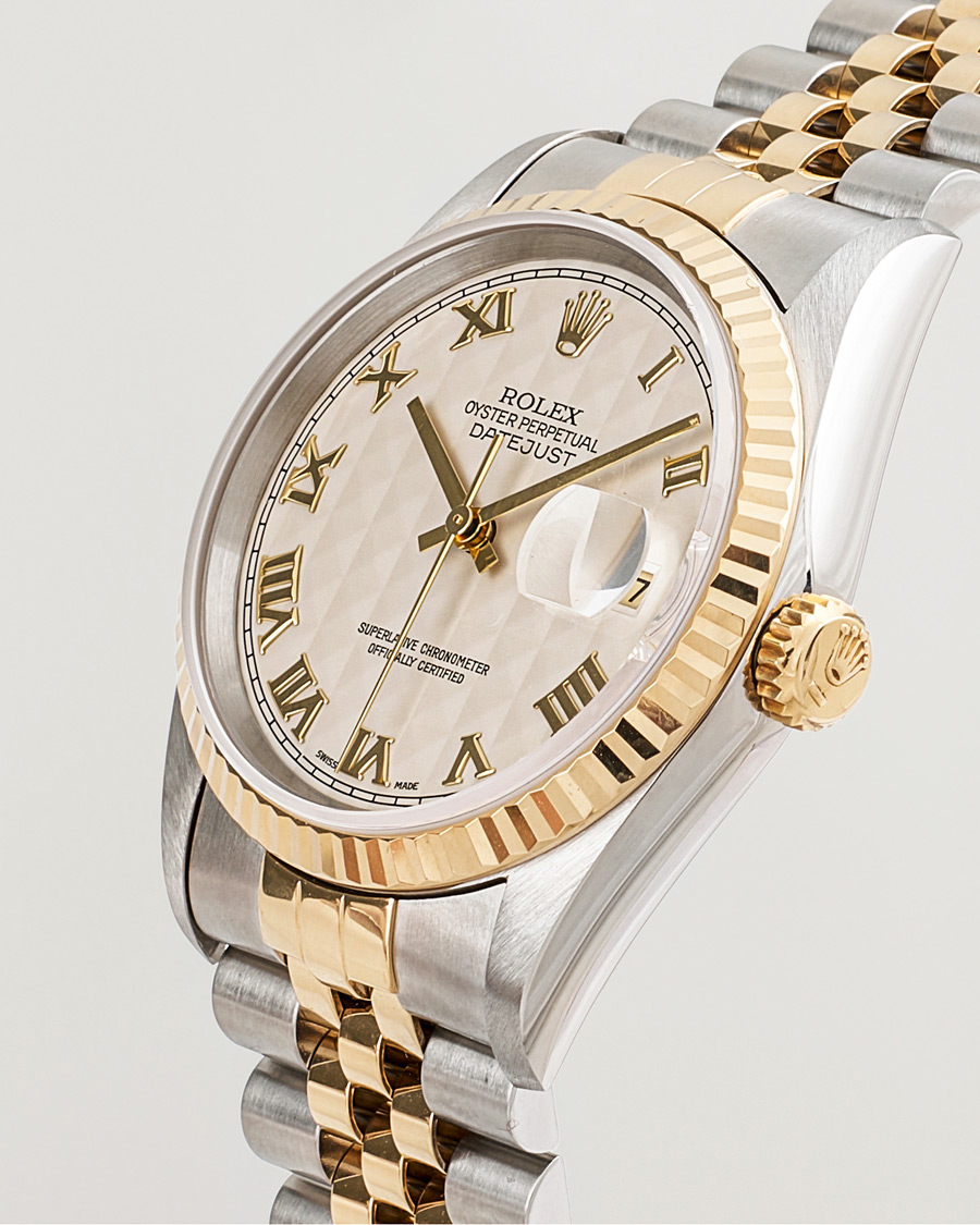 Herre | Pre-Owned & Vintage Watches | Rolex Pre-Owned | Datejust Pyramid dial