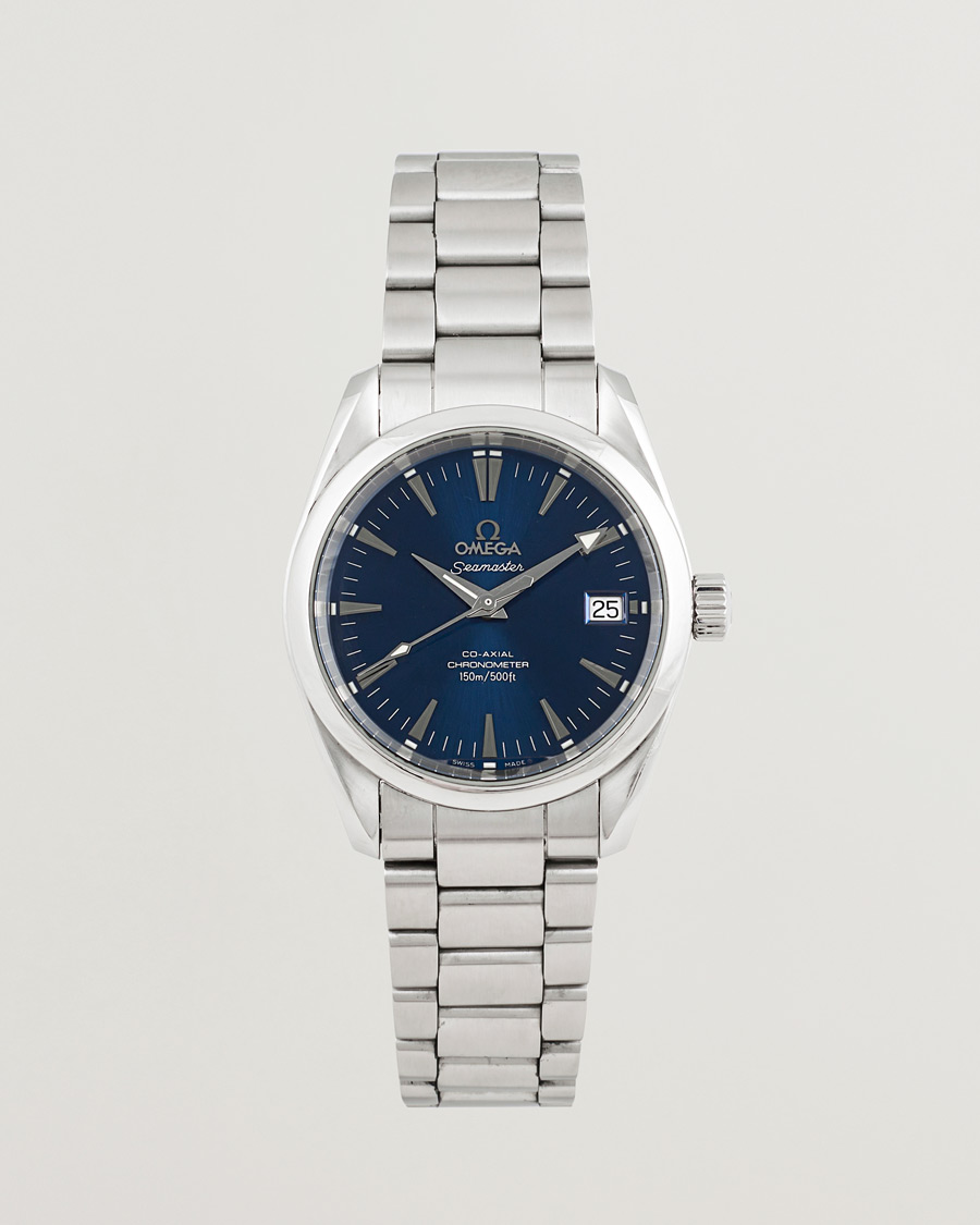 Herre | Pre-Owned & Vintage Watches | Omega Pre-Owned | Seamaster Aqua Terra 150M Blue