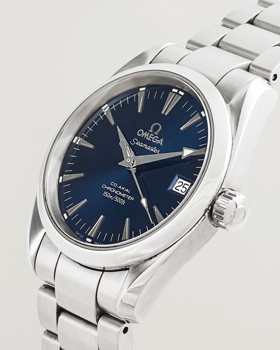 Herre | Pre-Owned & Vintage Watches | Omega Pre-Owned | Seamaster Aqua Terra 150M Blue