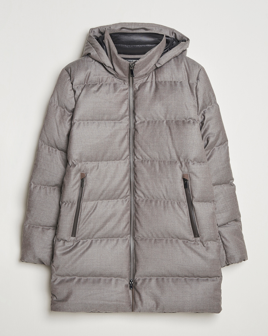 Herre | Jakker | UBR | Concorde Wool Parka Savile Sand Melange