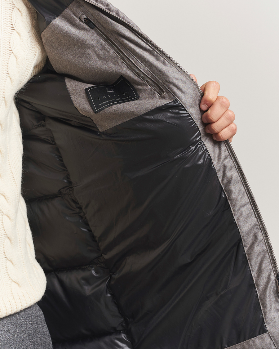 Herre | Jakker | UBR | Concorde Wool Parka Savile Sand Melange