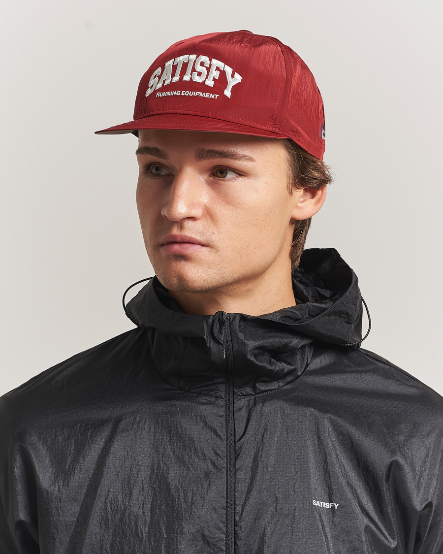 Herre | Hatte & kasketter | Satisfy | FliteSilk Running Cap Burgundy