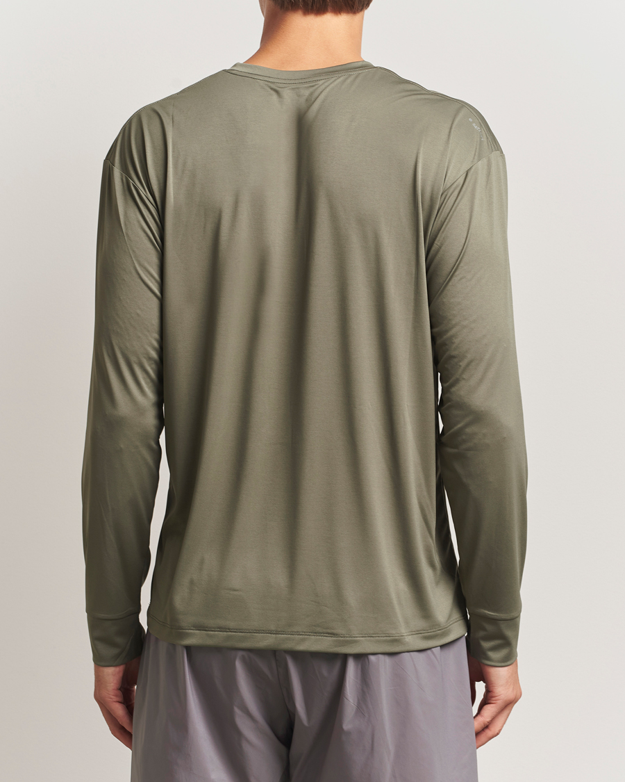 Herre | T-Shirts | Satisfy | AuraLite Long Sleeve T-Shirt Dusty Olive