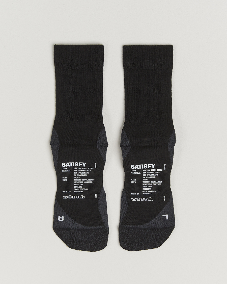 Herre | Undertøj | Satisfy | Tie Dye Merino Tube Socks Black
