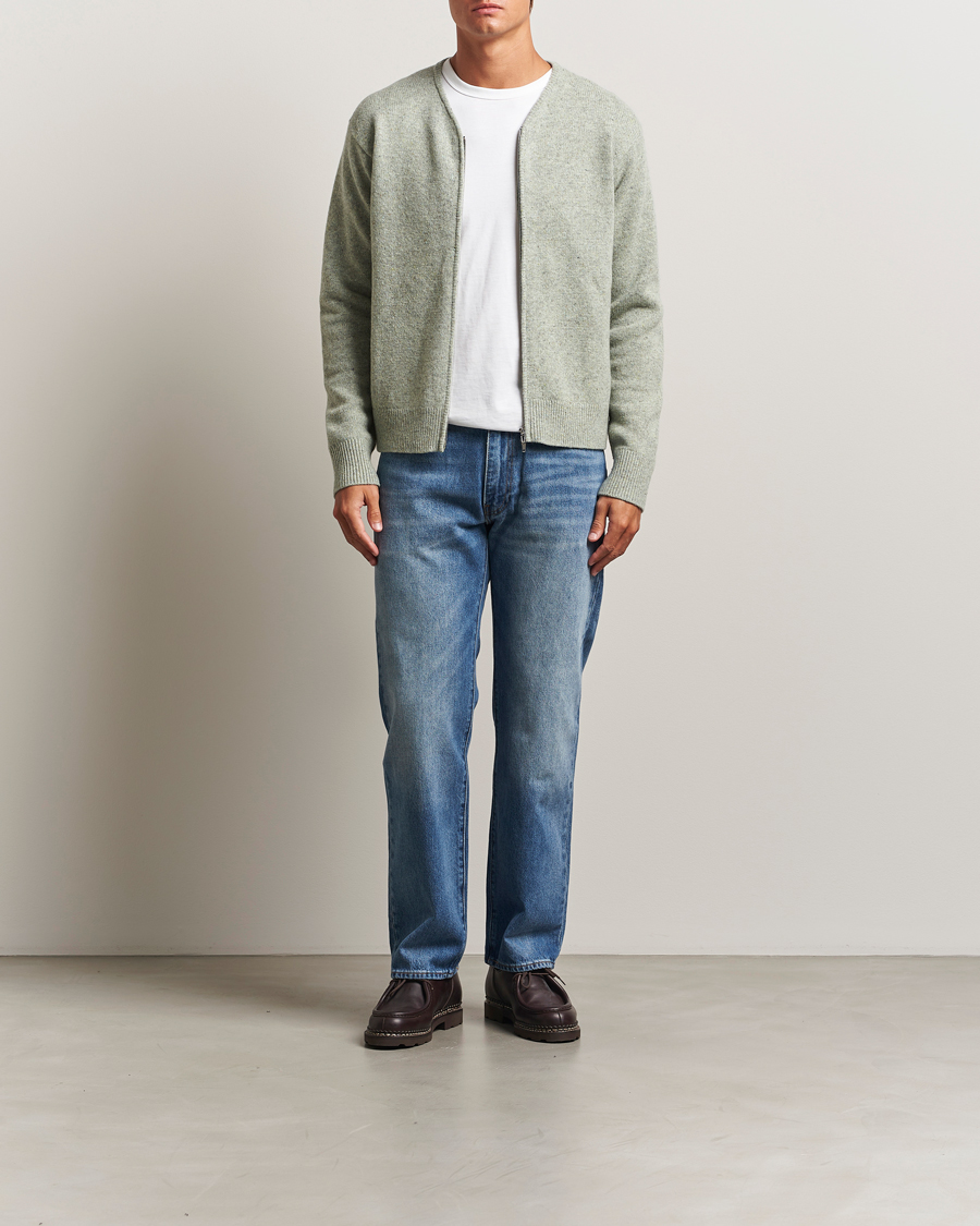 Herre | Trøjer | Sunflower | Donegal Zip Cardigan Green