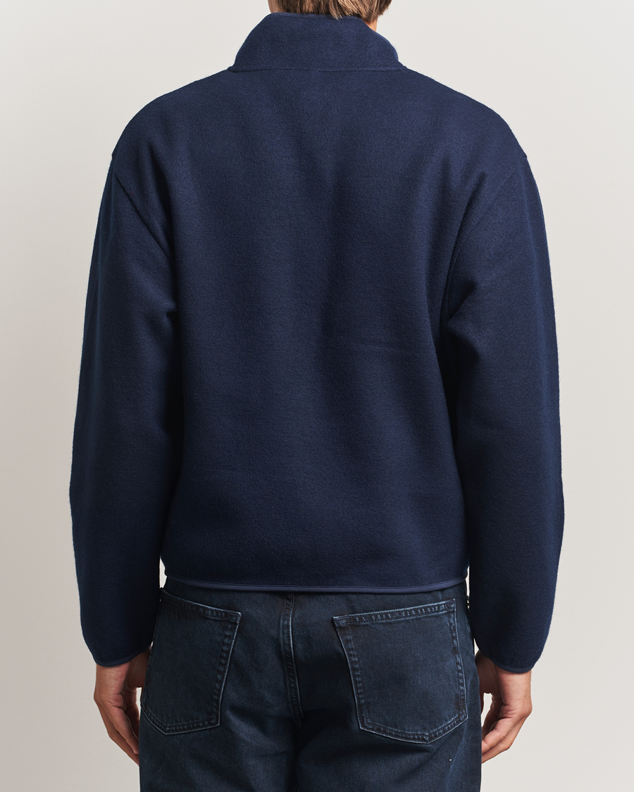 Herre | Trøjer | Sunflower | Wool Half Zip Navy