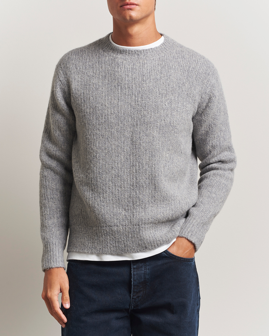 Herre | Trøjer | Sunflower | Yak Sweater Grey Melange