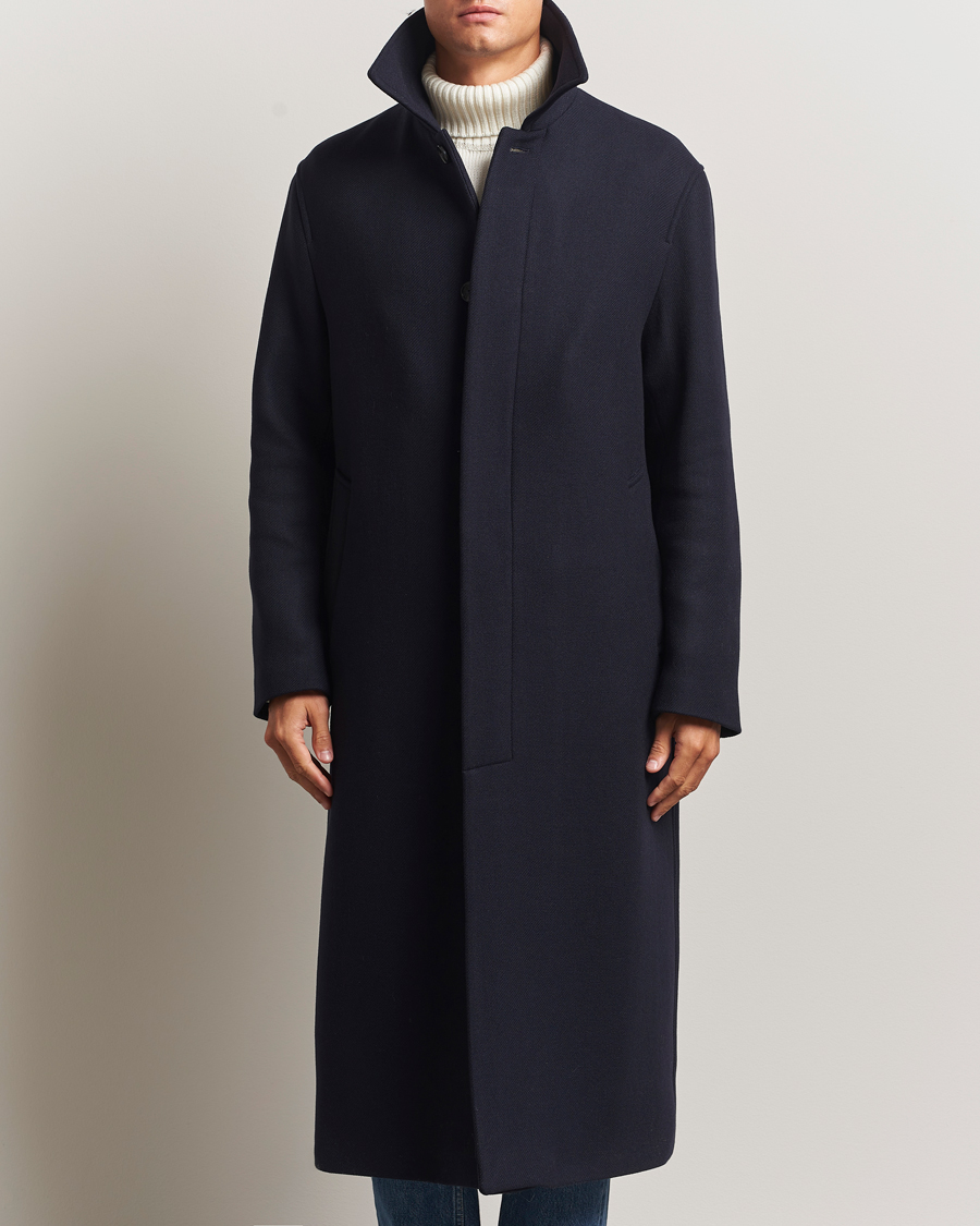 Herre | Jakker | Sunflower | Wool Winter Coat Navy