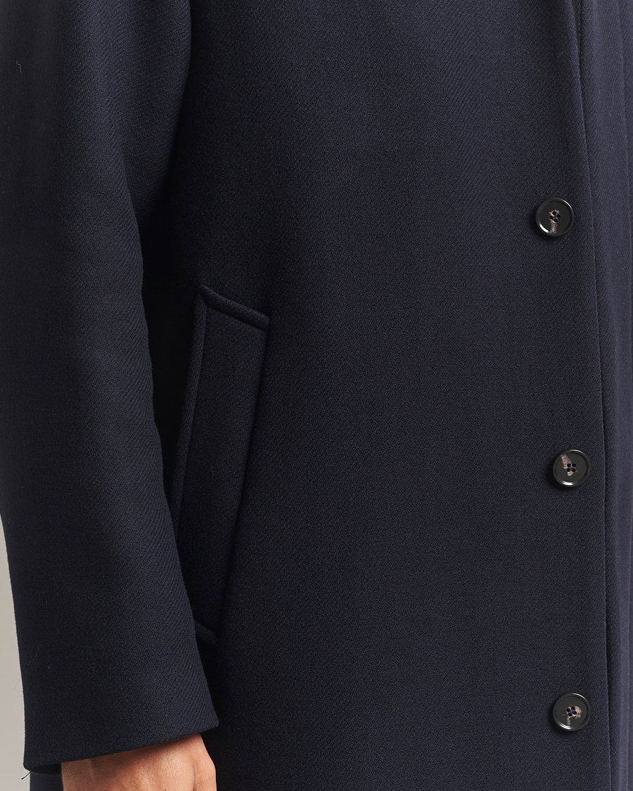 Herre | Jakker | Sunflower | Wool Winter Coat Navy