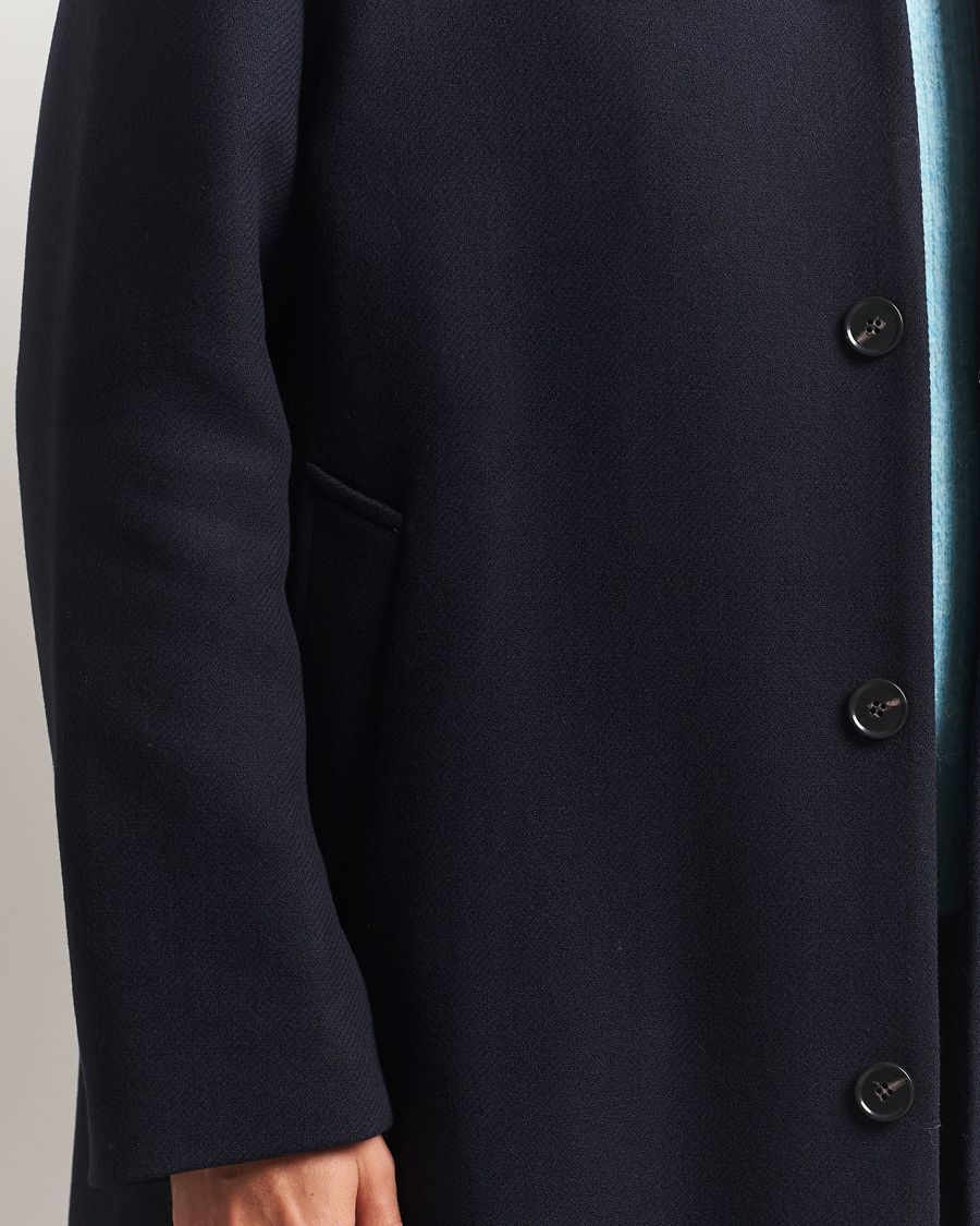 Herre | Jakker | Sunflower | Wool Winter Coat Navy