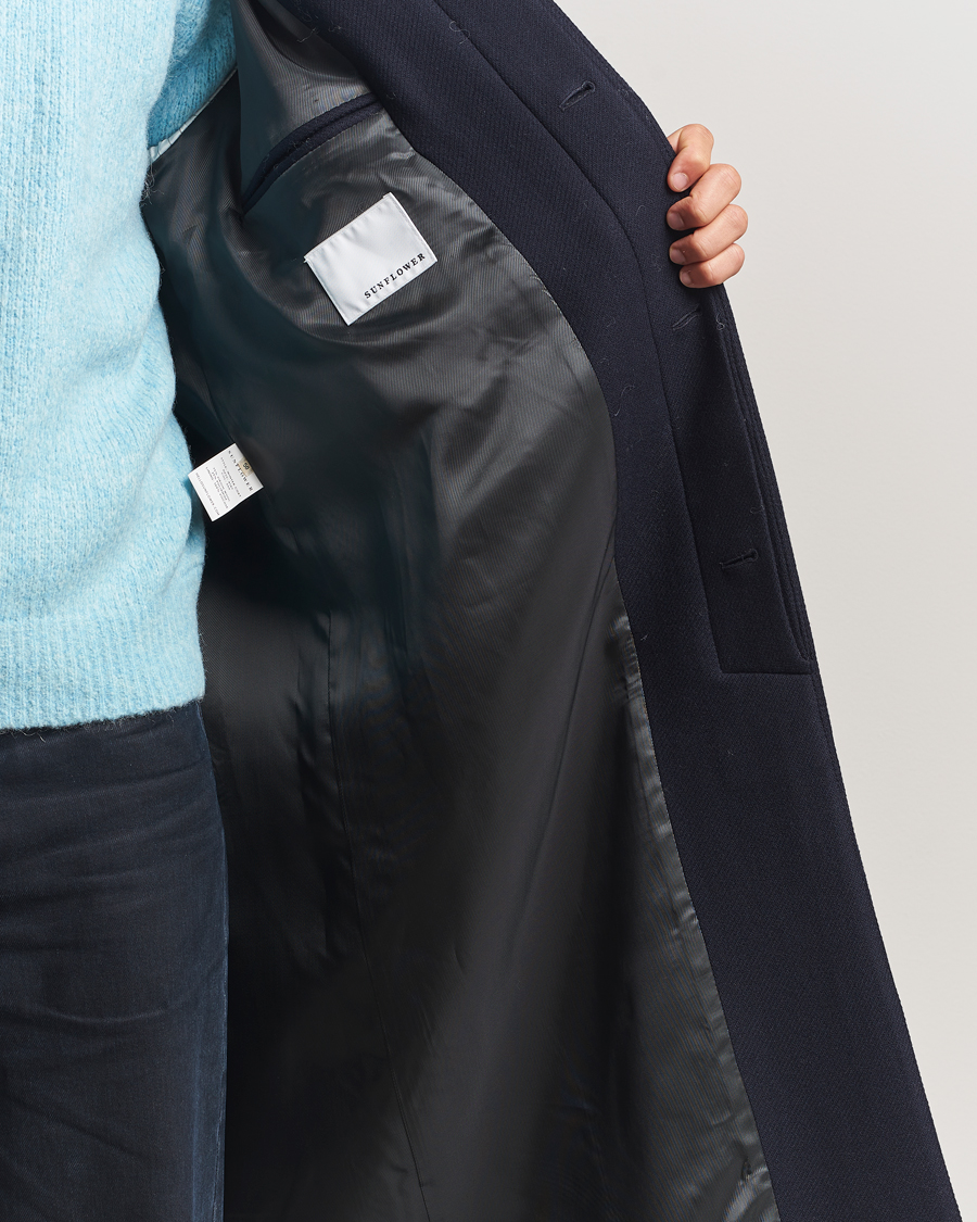 Herre | Jakker | Sunflower | Wool Winter Coat Navy