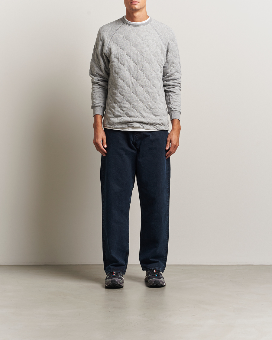 Herre | Trøjer | BEAMS PLUS | MIL Quilt Crew Neck Grey