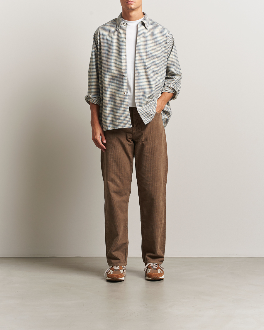 Herre | Skjorter | BEAMS PLUS | Dobby Button Down Shirt White Plaid