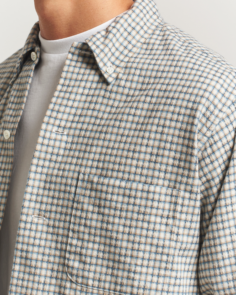 Herre | Skjorter | BEAMS PLUS | Dobby Button Down Shirt White Plaid