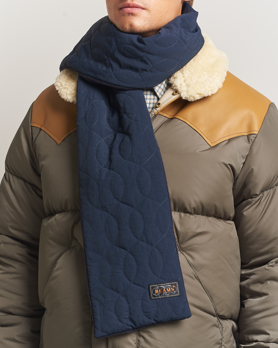 Herre | Halstørklæder | BEAMS PLUS | Muffler Boa Scarf Navy