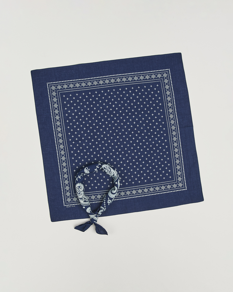 Herre | Lommeklude | BEAMS PLUS | 2-Pack Bandana Set Navy