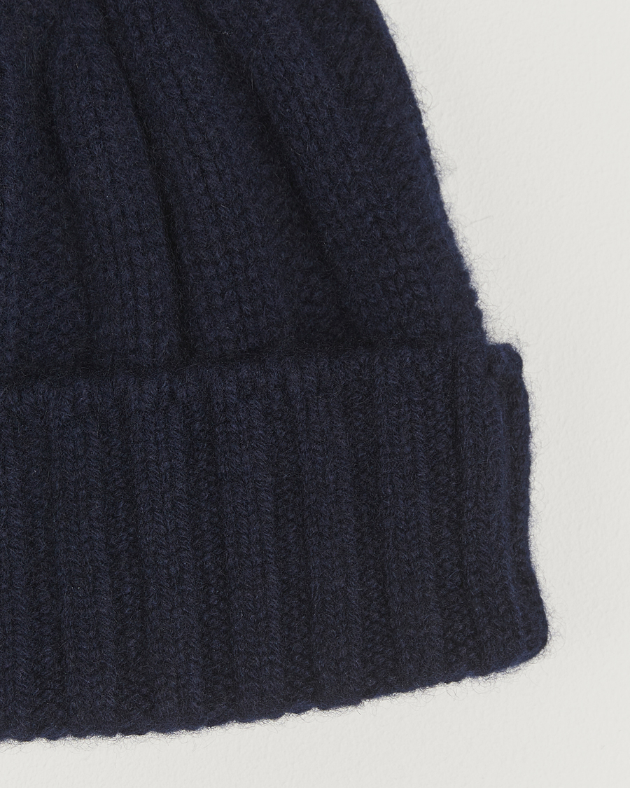 Herre | Huer | BEAMS PLUS | Cashmere Rib Beanie Navy