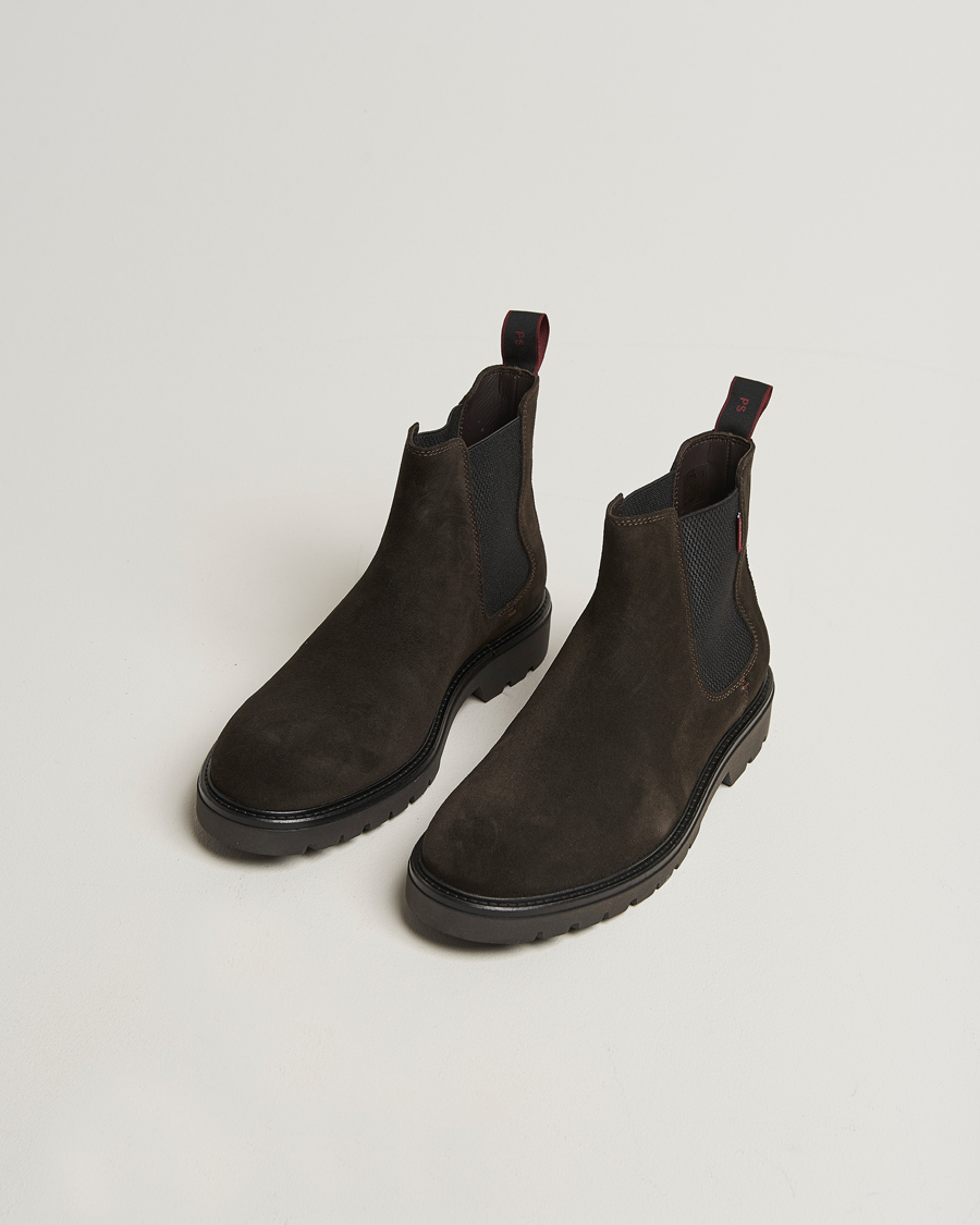 Herre | Støvler | PS Paul Smith | Xenon Suede Chelsea Boot Dark Brown